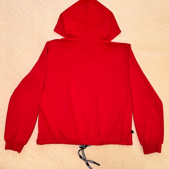 KARL LAGERFELD PARIS Red Hooded Paris Sweatshirt - Picture 3 of 5